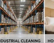 Floor cleaning in a commercial space
